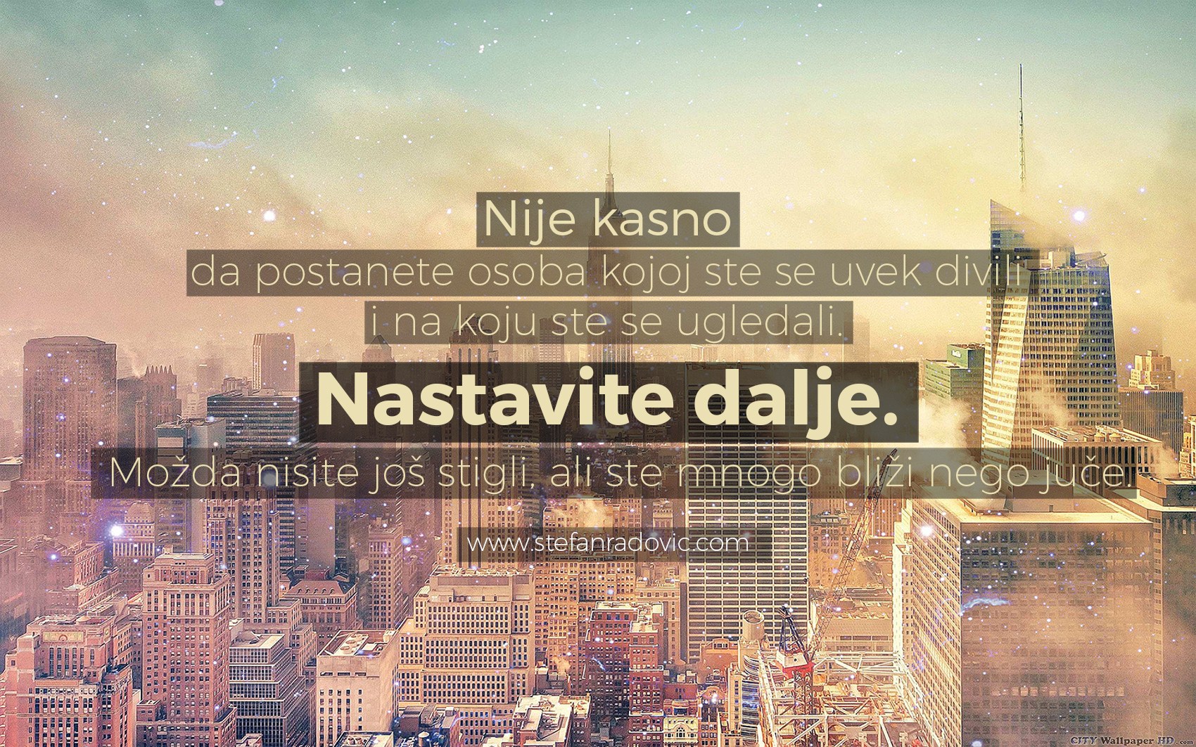 Nije Kraj Dok Ne Pobediš Stefan Radović